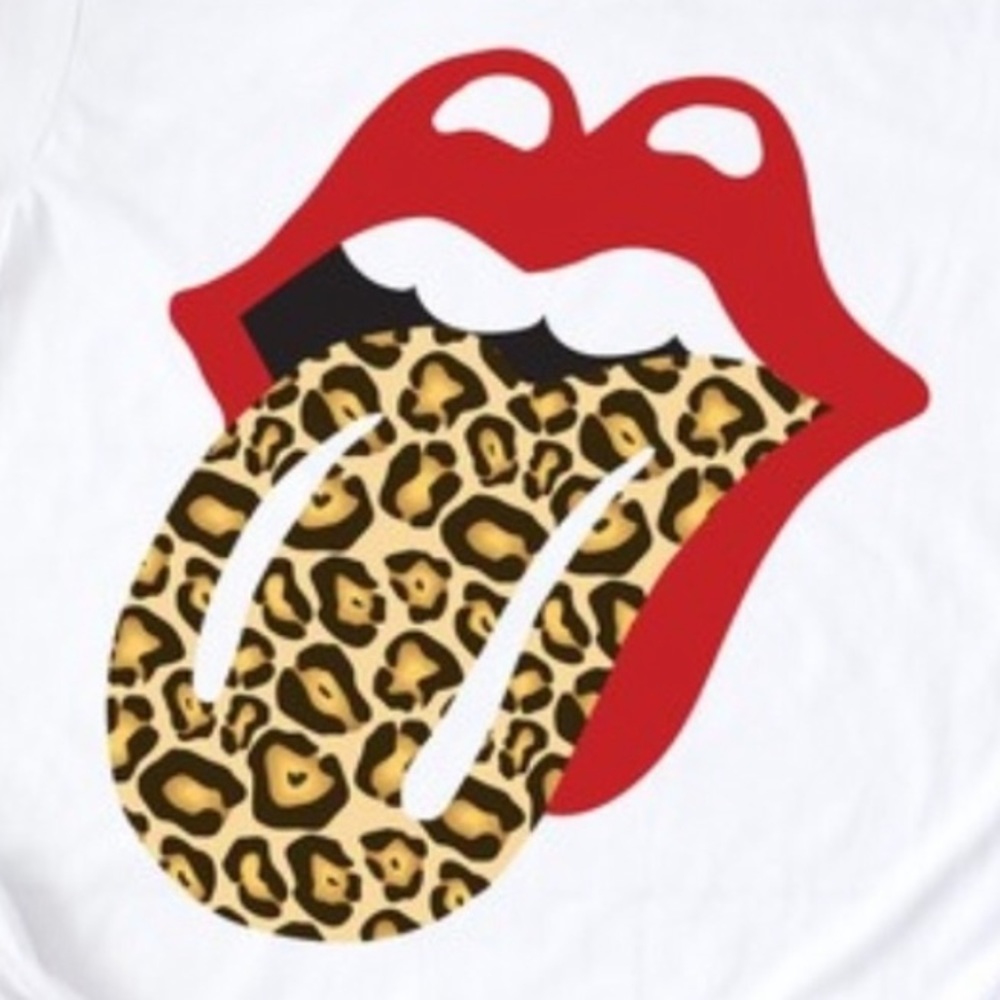The Rolling Stones Animal Print Logo Top - Picture 2 of 2